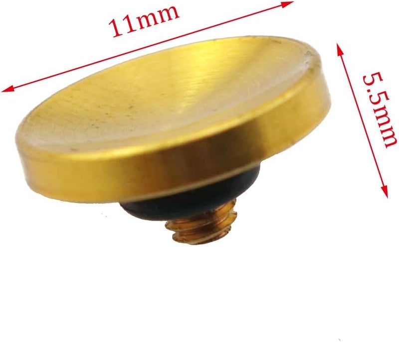 ZYAMY 2PCS Exquisite Brass Concave Shutter Release Button DSLR Camera Release Slot Compatible Anti Drop Button Screw Cap Accessories - Image 2